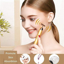 Load image into Gallery viewer, 🔥 HOT SALE 🔥 24K Gold T-Shape Vibrating Face Massager 🌟50% OFF🌟🌟