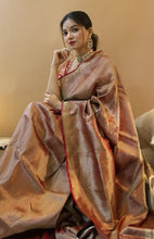 Load image into Gallery viewer, Kala Niketan Maroon Soft Banarasi Silk Saree With Panoply Blouse Piece