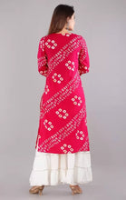 Load image into Gallery viewer, Celebrity Style Rayon Embroidered Kurti With Stylish Sharara (S To 7XL Size Available)