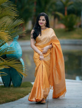 Load image into Gallery viewer, Kala Niketan Royal Gold Soft Silk Saree