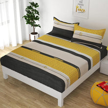 Load image into Gallery viewer, Premium Elastic Fitted Double Bedsheet with 2 Pillow Covers (Fits Any Beds & Mattresses)