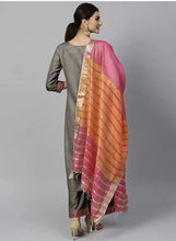 Load image into Gallery viewer, Festive & Party Wear Cotton Printed Kurti With Palazzo & Dupatta