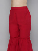 Load image into Gallery viewer, Kala Niketan Bollywood Style Embroidered & Mirror Work Kurta with Sharara