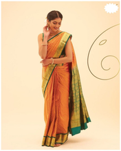 Load image into Gallery viewer, Kala Niketan Lekha Archaic Traditional Kanchi Soft Silk Sari With Attached Blouse