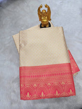 Load image into Gallery viewer, Premium Soft Silk Silk Saree In Off White Color With Rich Pallu