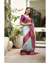 Load image into Gallery viewer, Kala Niketan Designer Beautiful Kanjivaram Silk Saree - 7 Colors Available