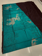 Load image into Gallery viewer, Kala Niketan Rama Soft Banarasi Silk Saree With Beautiful Blouse Piece