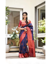 Load image into Gallery viewer, Kala Niketan Designer Beautiful Kanjivaram Silk Saree - 7 Colors Available