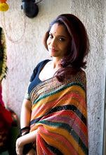 Load image into Gallery viewer, Kala Niketan New Designer Party Wear Multi Color Style Celebrity Ankita Saree