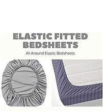 Load image into Gallery viewer, Premium Elastic Fitted King Size Double Bedsheet with 2 Pillow Covers