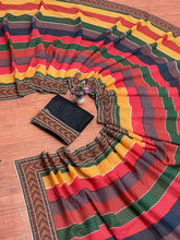 Load image into Gallery viewer, Kala Niketan New Designer Party Wear Multi Color Style Celebrity Ankita Saree