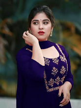 Load image into Gallery viewer, Georgette Silk Embroidery Work Kurti With Dupatta