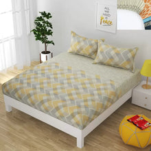 Load image into Gallery viewer, Premium Elastic Fitted Double Bedsheet with 2 Pillow Covers (Fits Any Beds & Mattresses)