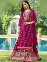 Load image into Gallery viewer, Kala Niketan Designer Floral Embroidered Gotta Patti Kurta with Skirt & With Dupatta - 3 Colors Available