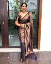 Load image into Gallery viewer, Super Soft Silk Saree With Rich Pallu In Chocolate Color
