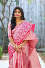 Load image into Gallery viewer, Kala Niketan Yamini Archaic Traditional Kanchi Soft Silk Sari With Attached Blouse