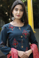 Load image into Gallery viewer, Bollywood Style Rayon Kurta with Sharara and Duppata (S To 7XL Size Available)