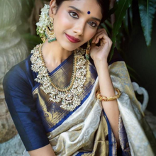 Load image into Gallery viewer, Kala Niketan Archaic Traditional kanchi Soft Silk Sari With Attached Blouse