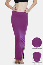 Load image into Gallery viewer, Women Saree Shapewear with Side Slit in Purple (Fish Cut Petticoat)
