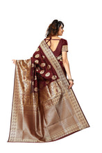 Load image into Gallery viewer, Designer Woven Kanjivaram Silk Saree With Blouse
