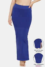 Load image into Gallery viewer, Women Saree Shapewear with Side Slit in Royal Blue (Fish Cut Petticoat)