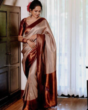 Load image into Gallery viewer, Kala Niketan Unique Soft Silk Saree With Extraordinary Blouse Piece - 4 Colors Available
