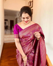 Load image into Gallery viewer, Kala Niketan Pink Kanjivaram Silk Saree