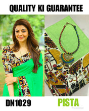 Load image into Gallery viewer, Kala Niketan Kajal Pista Kalamkari Printed Chanderi Silk Cotton Saree