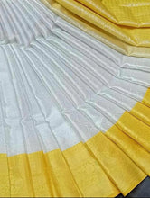 Load image into Gallery viewer, Kala Niketan Silver Banarasi Soft Silk Saree With Classic Blouse Piece