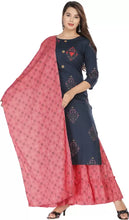 Load image into Gallery viewer, Bollywood Style Rayon Kurta with Sharara and Duppata (S To 7XL Size Available)