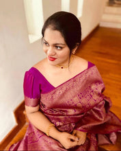 Load image into Gallery viewer, Kala Niketan Pink Kanjivaram Silk Saree