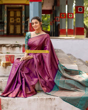 Load image into Gallery viewer, Miraculous Magenta Color Soft Banarasi Silk Saree With Fabulous Blouse Piece
