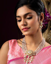 Load image into Gallery viewer, Traditional Pink Kanchi Soft Silk Sari With Attached Blouse