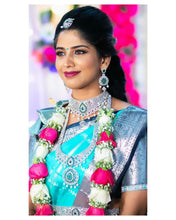 Load image into Gallery viewer, Kala Niketan Skillful Sky Blue Jacquard Silk Saree With Blouse