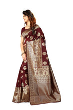 Load image into Gallery viewer, Designer Woven Kanjivaram Silk Saree With Blouse