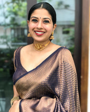 Load image into Gallery viewer, Super Soft Silk Saree With Rich Pallu In Chocolate Color