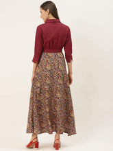 Load image into Gallery viewer, Celebrity Style Women Crepe Maxi Dress (XS to 7XL Size Available)