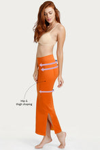 Load image into Gallery viewer, Women Saree Shapewear with Side Slit in Orange (Fish Cut Petticoat)