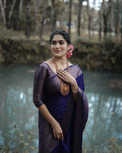 Load image into Gallery viewer, Kala Niketan Himanshi Khurana Soft Silk Sari With Attached Blouse - 9 Colors Available