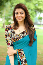 Load image into Gallery viewer, Kala Niketan Kajal C-Green Kalamkari Printed Chanderi Silk Cotton Saree