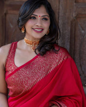 Load image into Gallery viewer, Kala Niketan Himanshi Khurana Soft Silk Sari With Attached Blouse - 9 Colors Available