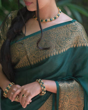 Load image into Gallery viewer, Kala Niketan Himanshi Khurana Soft Silk Sari With Attached Blouse - 9 Colors Available