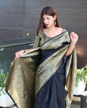 Load image into Gallery viewer, Kala Niketan Himanshi Khurana Soft Silk Sari With Attached Blouse - 9 Colors Available
