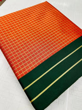 Load image into Gallery viewer, Kala Niketan Orange Lichi Silk with Weaving and Nice Extra Ordinary Latest Saree