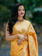 Load image into Gallery viewer, Kala Niketan Royal Gold Soft Silk Saree
