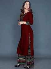 Load image into Gallery viewer, Hina Khan Rayon Printed Kurta With Palazzo Set (Size S to 3XL Available)
