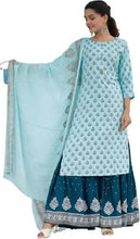 Load image into Gallery viewer, Latest Style Rayon Kurta with Sharara and Duppata (S To 7XL Size Available)