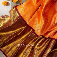 Load image into Gallery viewer, Kala Niketan Archaic Traditional kanchi Soft Silk Sari With Attached Blouse