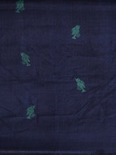 Load image into Gallery viewer, Kala Niketan Navy Blue & Teal Green Art Silk Woven Design Khadi Saree