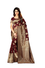Load image into Gallery viewer, Designer Woven Kanjivaram Silk Saree With Blouse